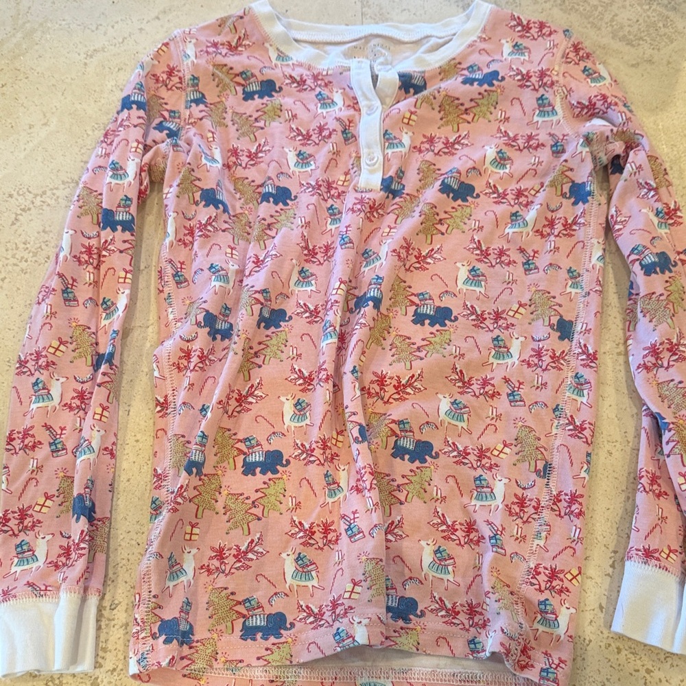 MAISONETTExROLLER RABBIT Pink Long Sleeve pajama top